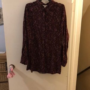 Size large burgundy/brown tunic